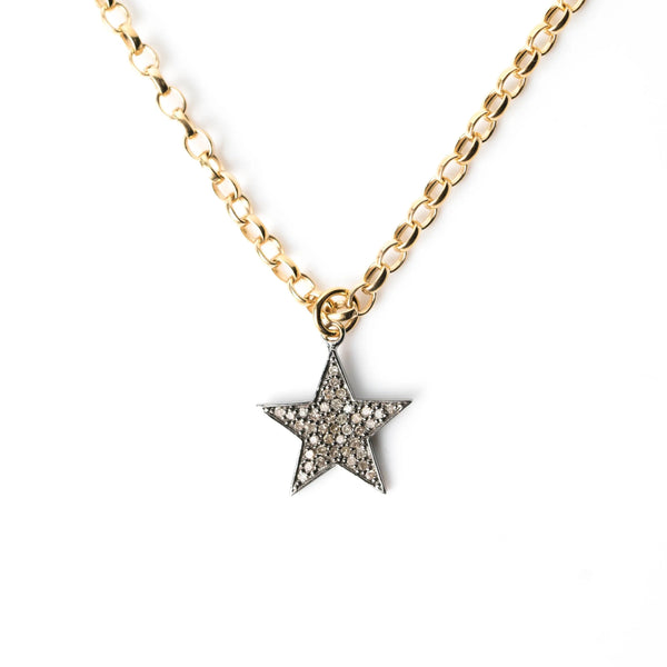 Diamond Chunky Star Necklace