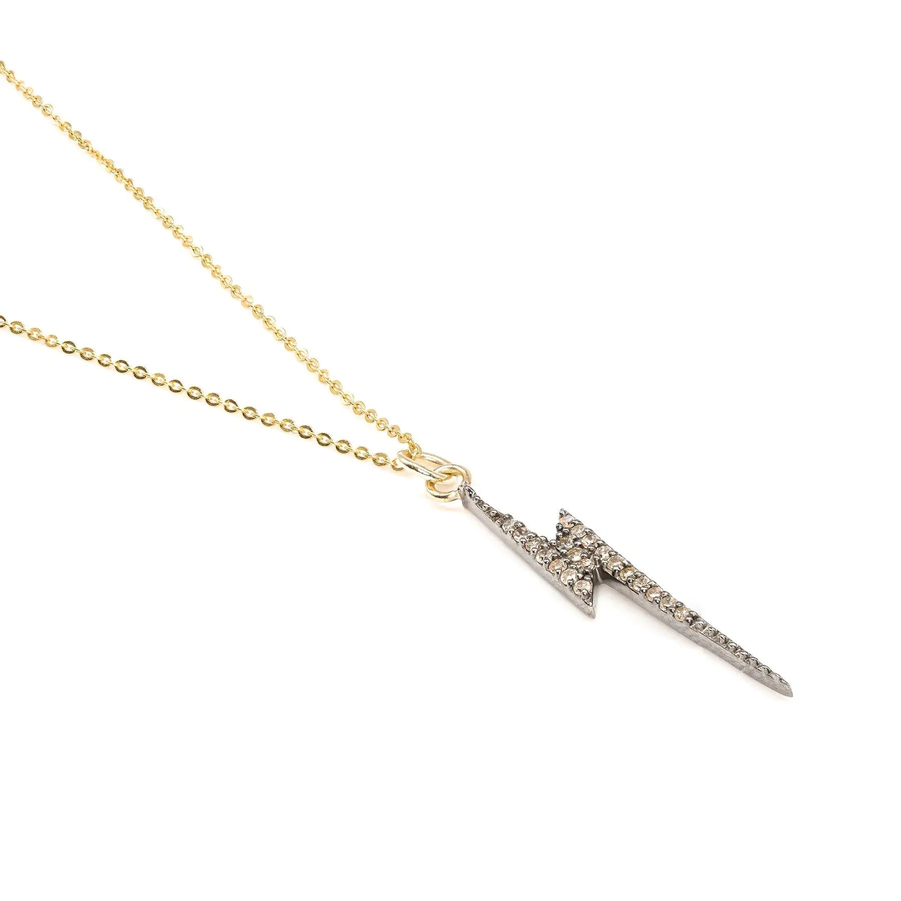 Diamond Lightning Bolt Necklace