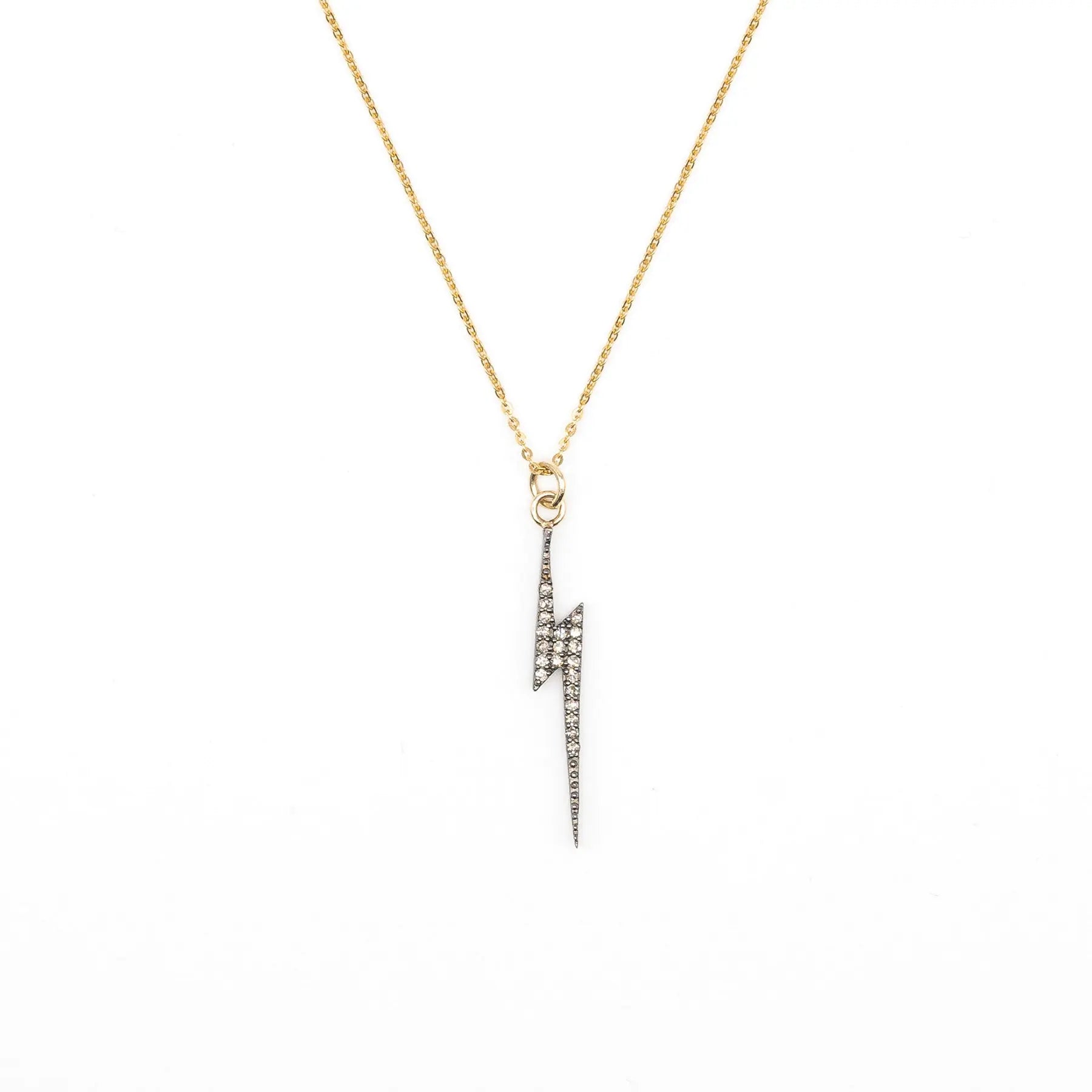 Diamond Lightning Bolt Necklace