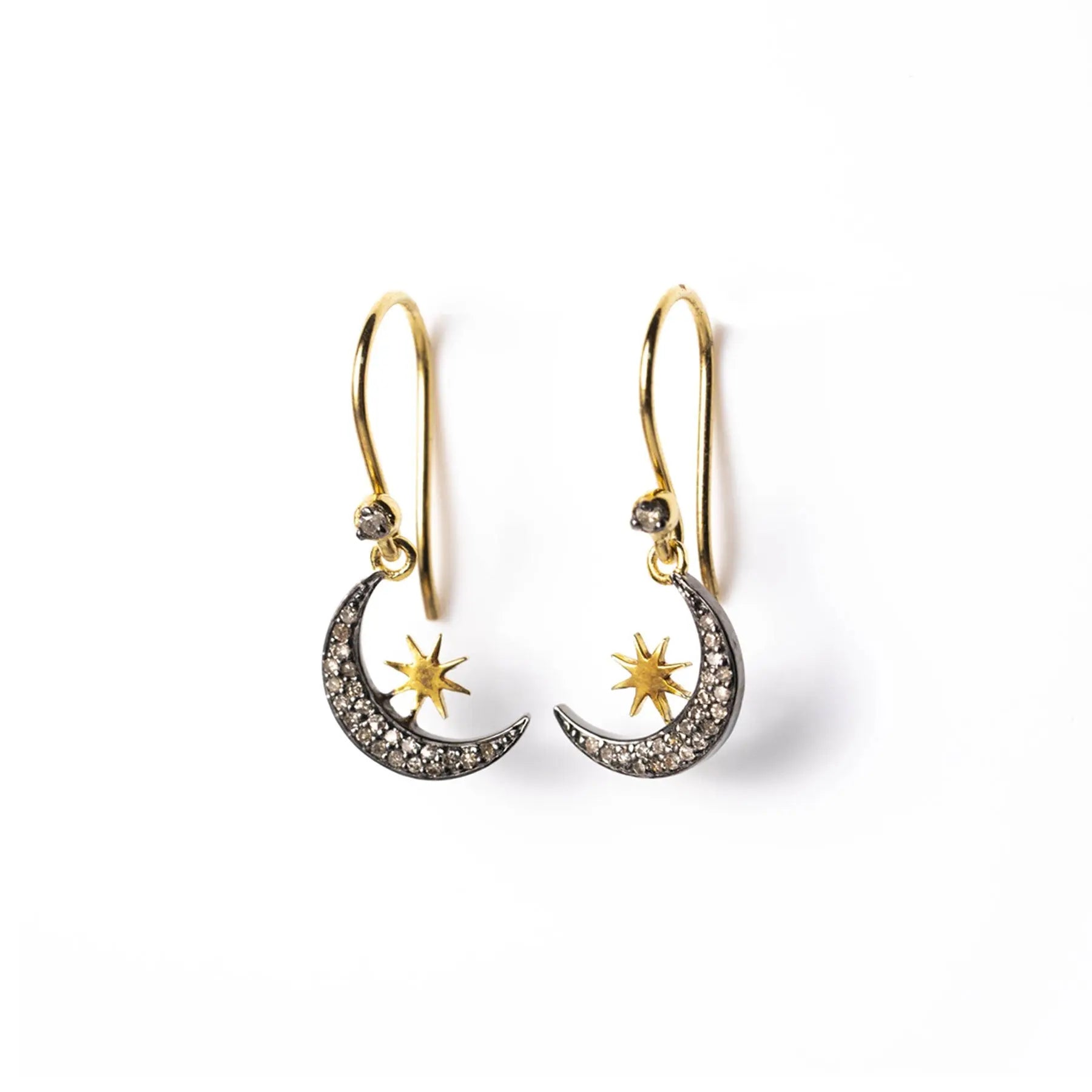 Gold Moon Threader Earrings – Admiral Row
