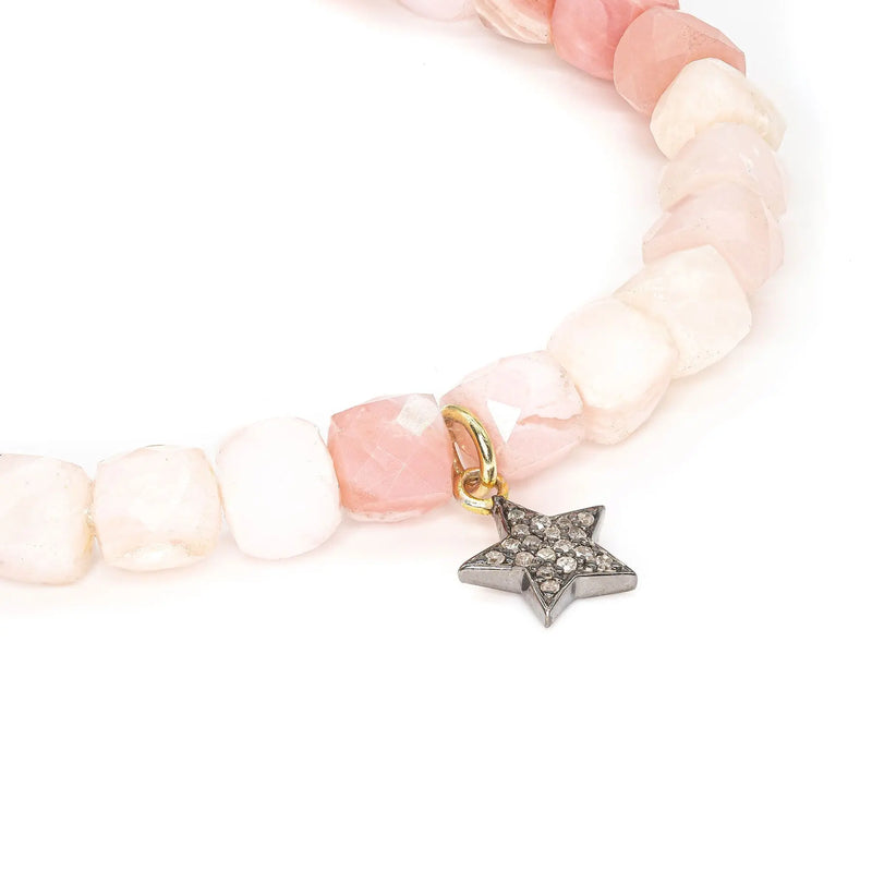Diamond & Opal Bead Bracelet