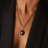 Diamond & Ruby Lion Necklace