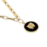 Diamond & Ruby Lion Necklace