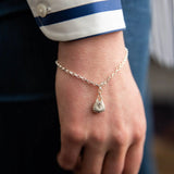 Diamond & Silver Handbag Bracelet