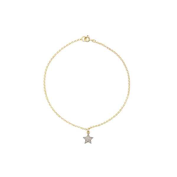 Diamond Star & Gold Anklet