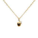 Diamond and Golden Apple Necklace