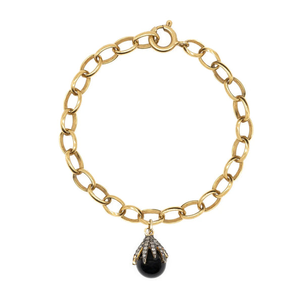 Diamond Claw & Black Onyx Bracelet