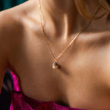 Diamond Claw & Pearl Necklace
