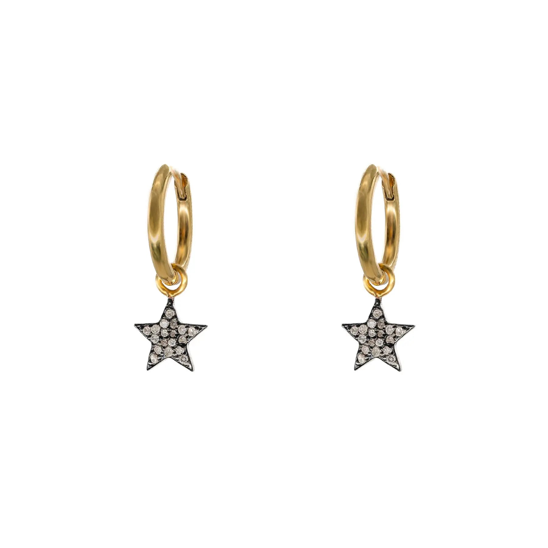 Diamond Star Hoops